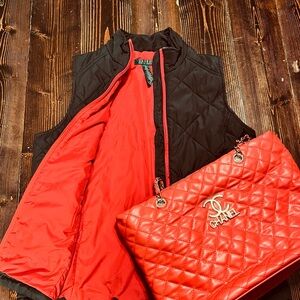 Ralph Lauren Black Quilted Vest 
An awesome light summer vest!